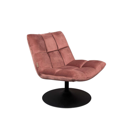 Dutchbone Bar fauteuil velvet oud roze