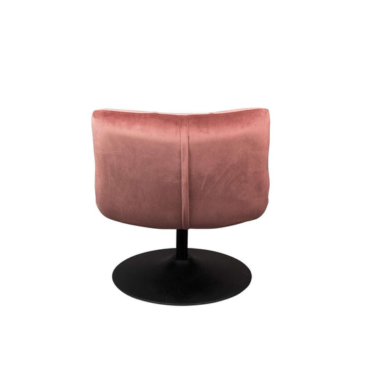 Dutchbone Bar fauteuil velvet oud roze