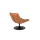 Dutchbone fauteuil bar vintage bruin 81 x 66 x 78 cm