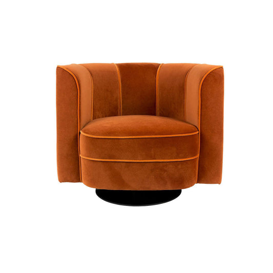 Dutchbone Flower fauteuil oranje