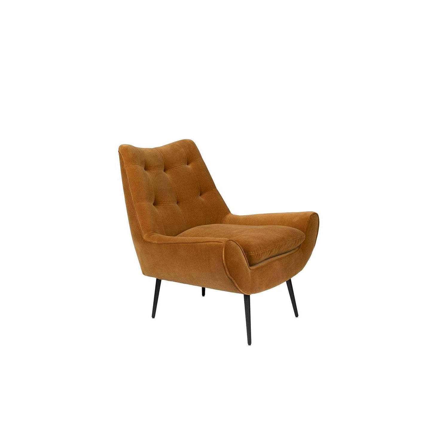 Dutchbone Glodis fauteuil whiskey bruin