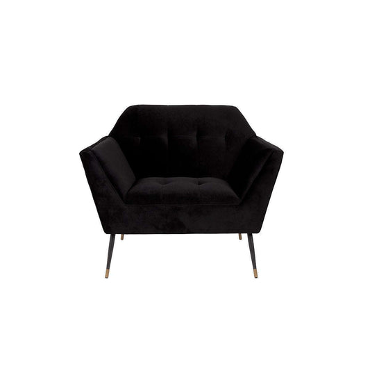 Dutchbone Kate fauteuil zwart