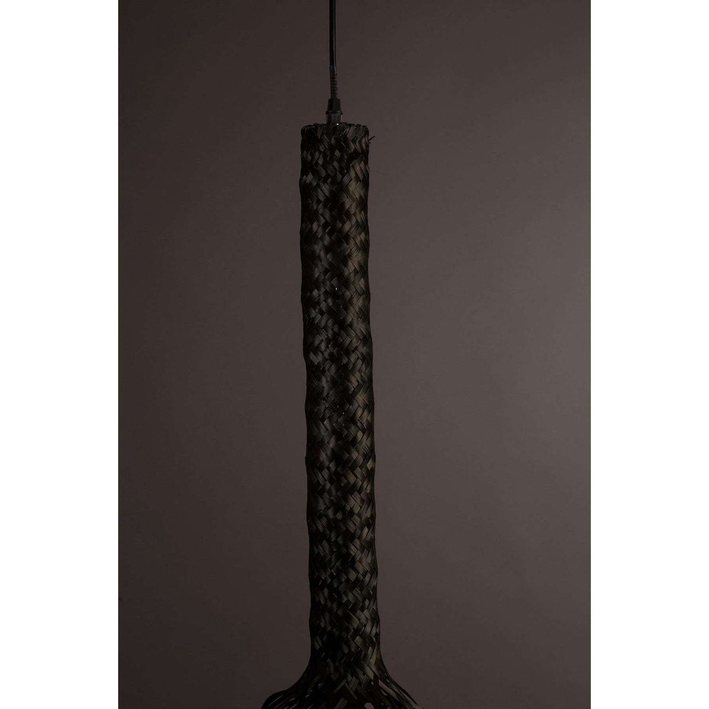 Dutchbone hanglamp boo zwart Ø22,5 x 155 cm