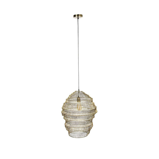 Dutchbone hanglamp luca l brass 52 x  52 x  57,00,5,00 cm