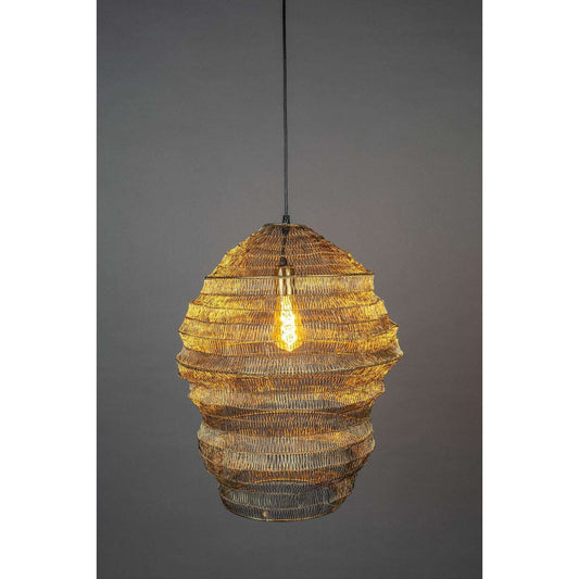 Dutchbone hanglamp luca l brass 52 x  52 x  57,00,5,00 cm