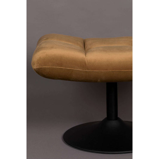 Dutchbone hocker bar velvet gouden bruin 51,5 x 67 x 46 cm