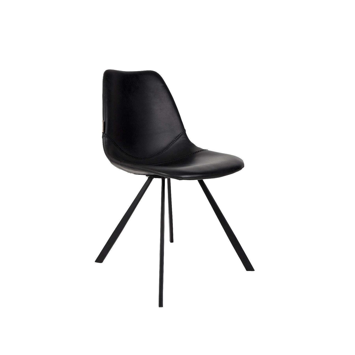 Dutchbone stoel franky zwart 56 x 46 x 83 cm