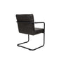 Dutchbone stoel met armleuningen stitched donker grijs 66 x 58 x 83 cm
