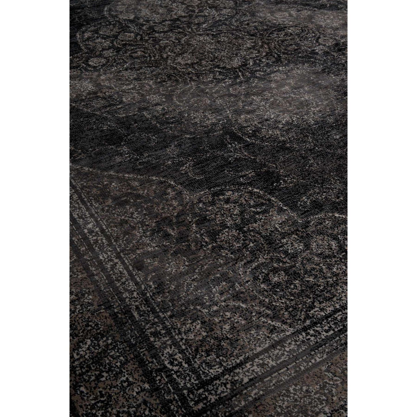 Dutchbone vloerkleed rugged donker 240 x 170 x 0,6 cm