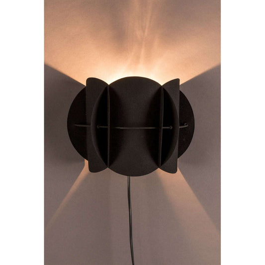 Dutchbone wandlamp corridor zwart 13,5 x 27 x 19 cm
