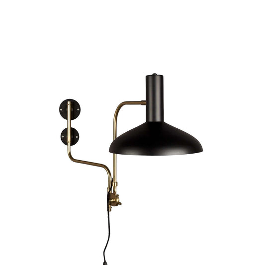 Dutchbone wandlamp devi zwart 70 x 29 x 49 cm
