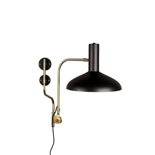 Dutchbone wandlamp devi zwart 70 x 29 x 49 cm