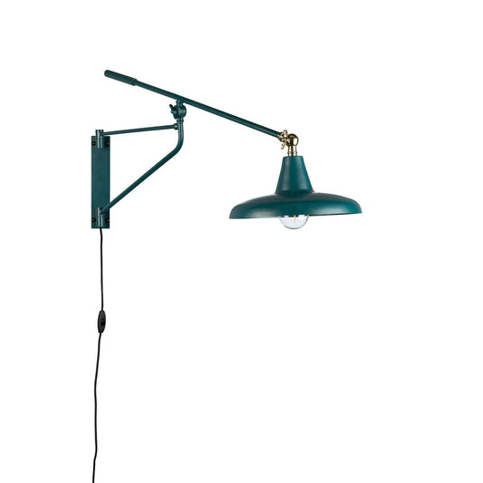 Dutchbone wandlamp hector teal 93 x 26 x 30 cm