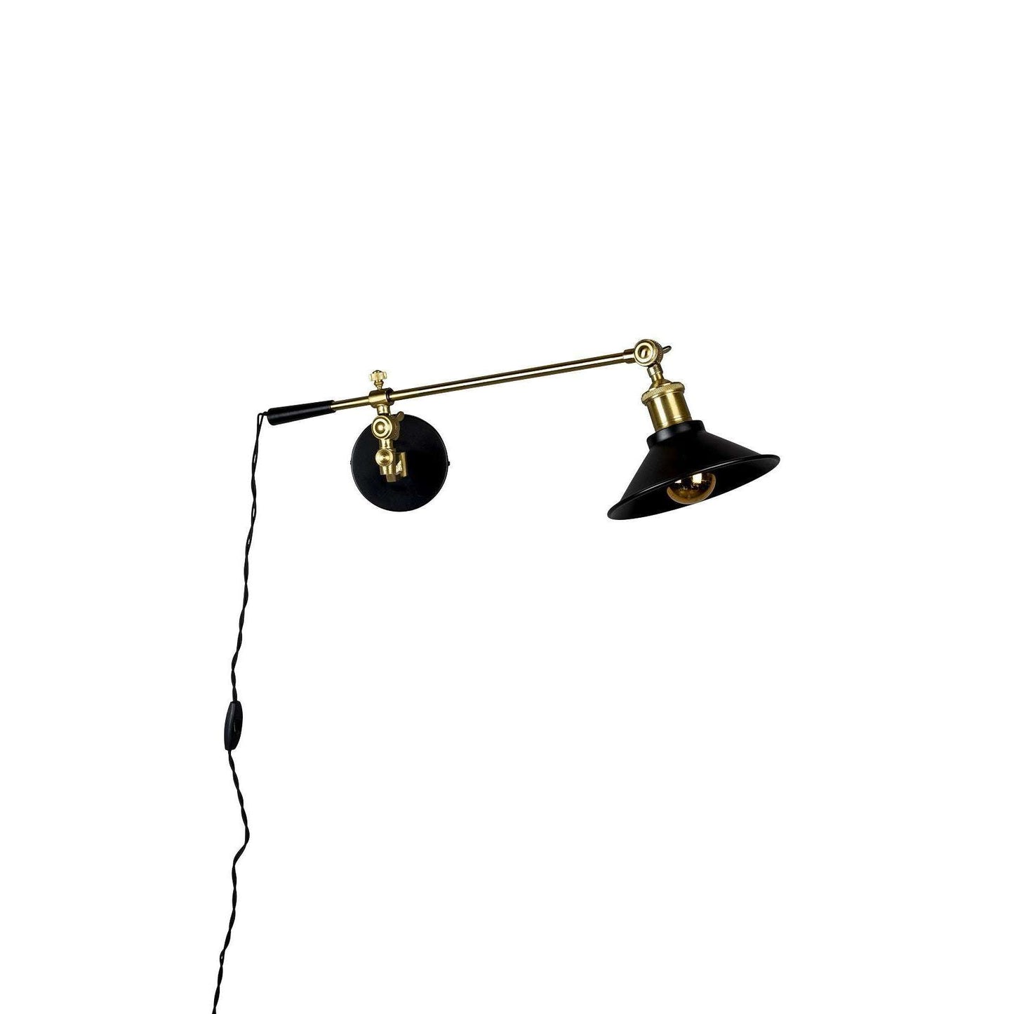 Dutchbone wandlamp penelope zwart 19 x  60 x  19 cm