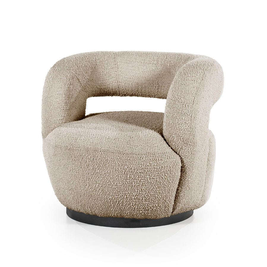 Eleonora fauteuil Sharon boucle zand