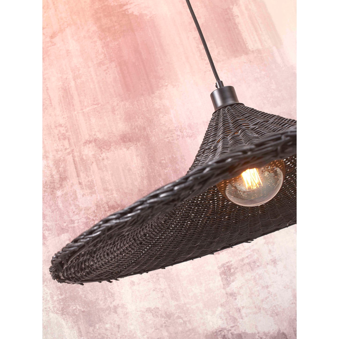 GOOD&MOJO hanglamp borabora 70 cm L zwart