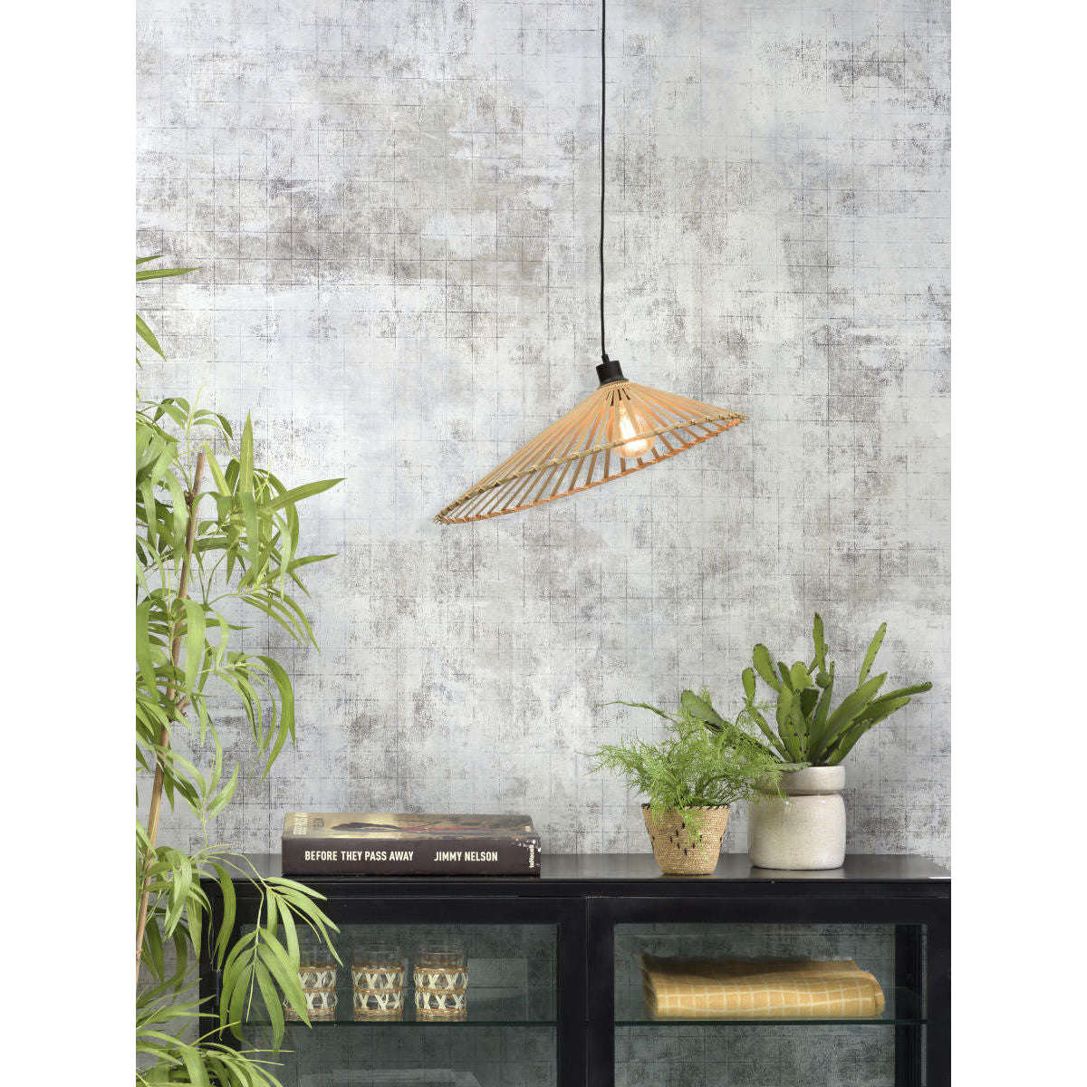 Good&Mojo Hanglamp Bromo asymetrisch 60 cm naturel L