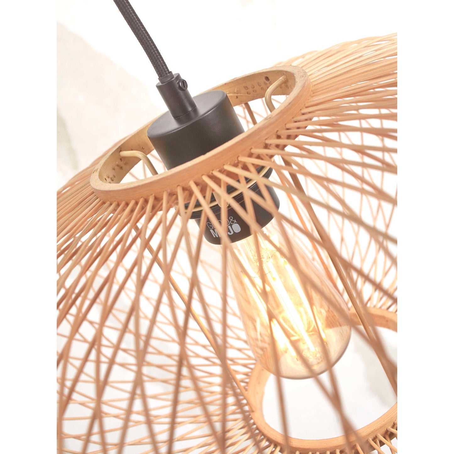 GOOD&MOJO hanglamp cango ellips 40 cm S naturel