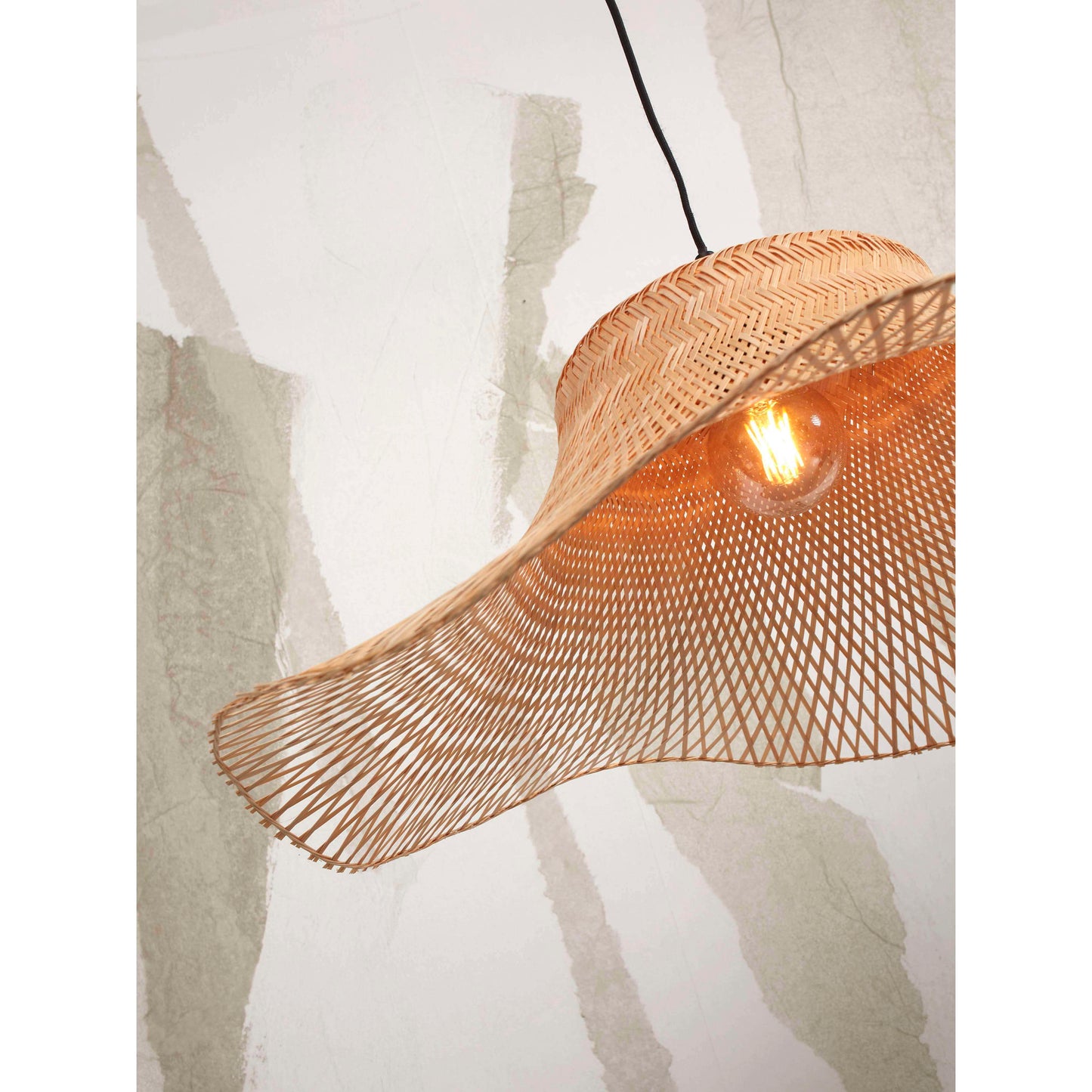 GOOD&MOJO hanglamp ibiza wavy 50 cm S naturel