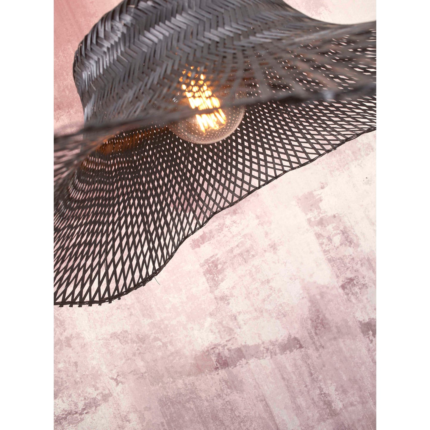 GOOD&MOJO hanglamp ibiza wavy 50 cm S zwart