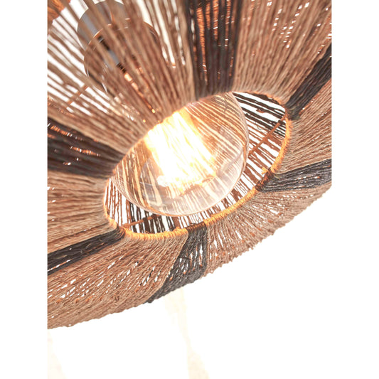 GOOD&MOJO hanglamp iguazu 55 cm L zwart/naturel