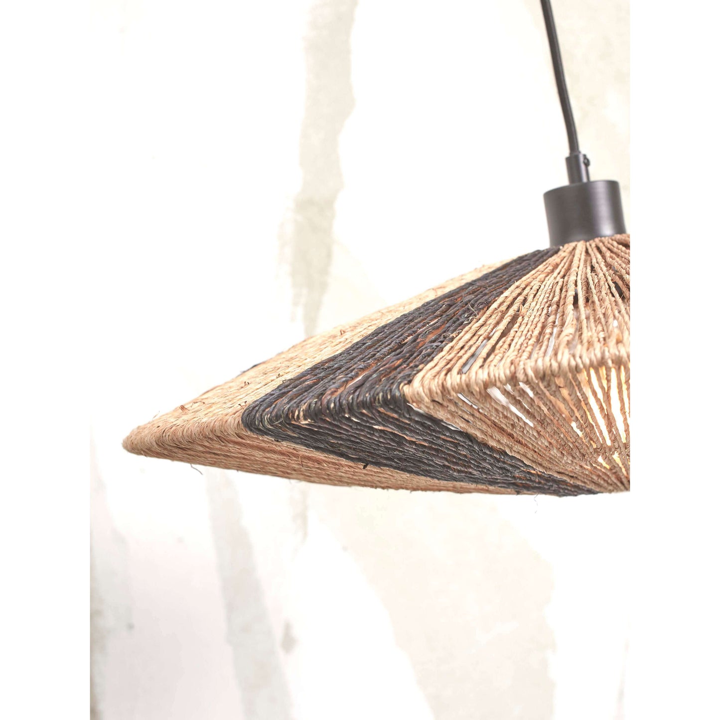GOOD&MOJO hanglamp iguazu 55 cm L zwart/naturel