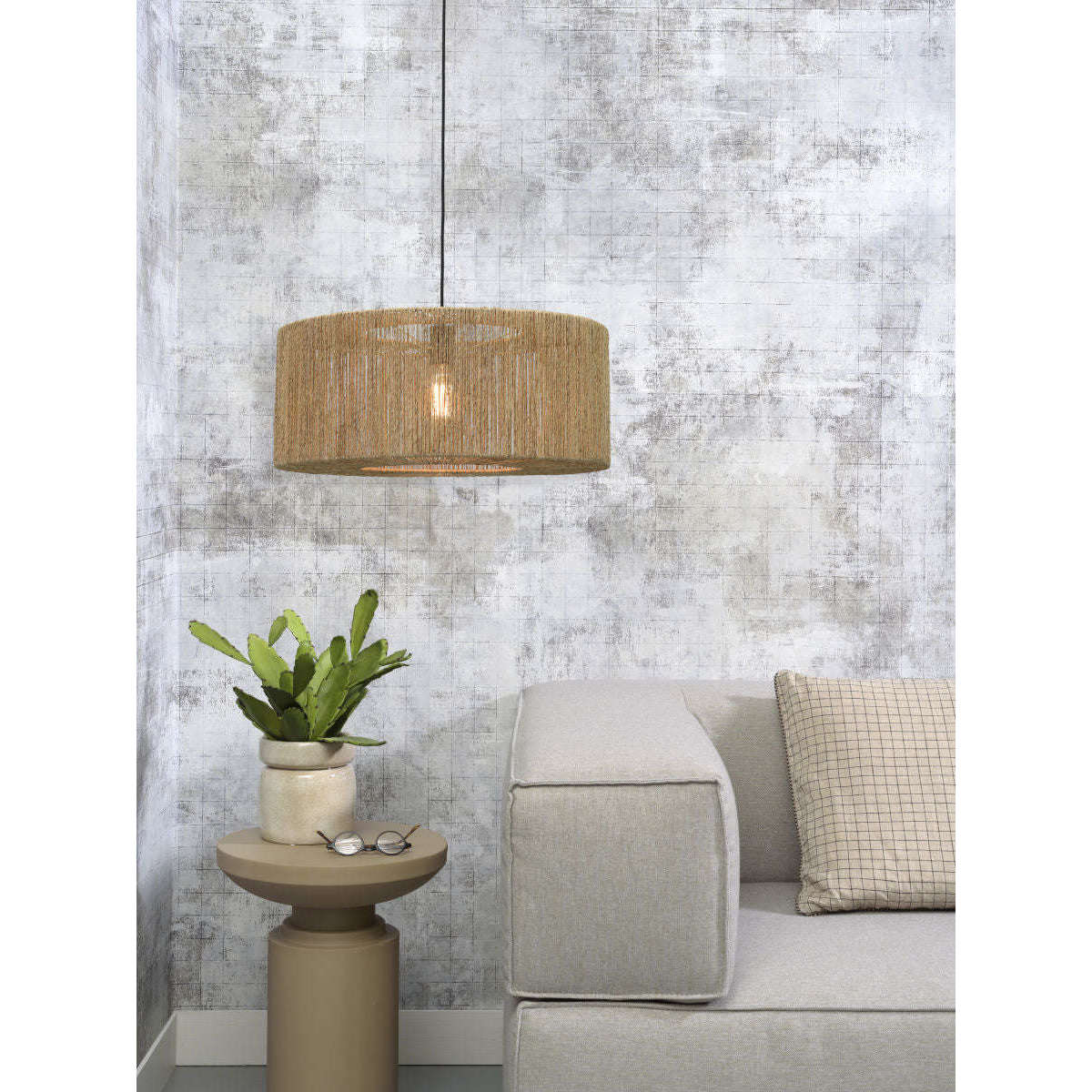 GOOD&MOJO Hanglamp Iguazu rond / recht 60 cm L