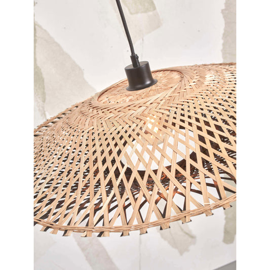 GOOD&MOJO hanglamp kalimantan 87 cm L naturel/zwart