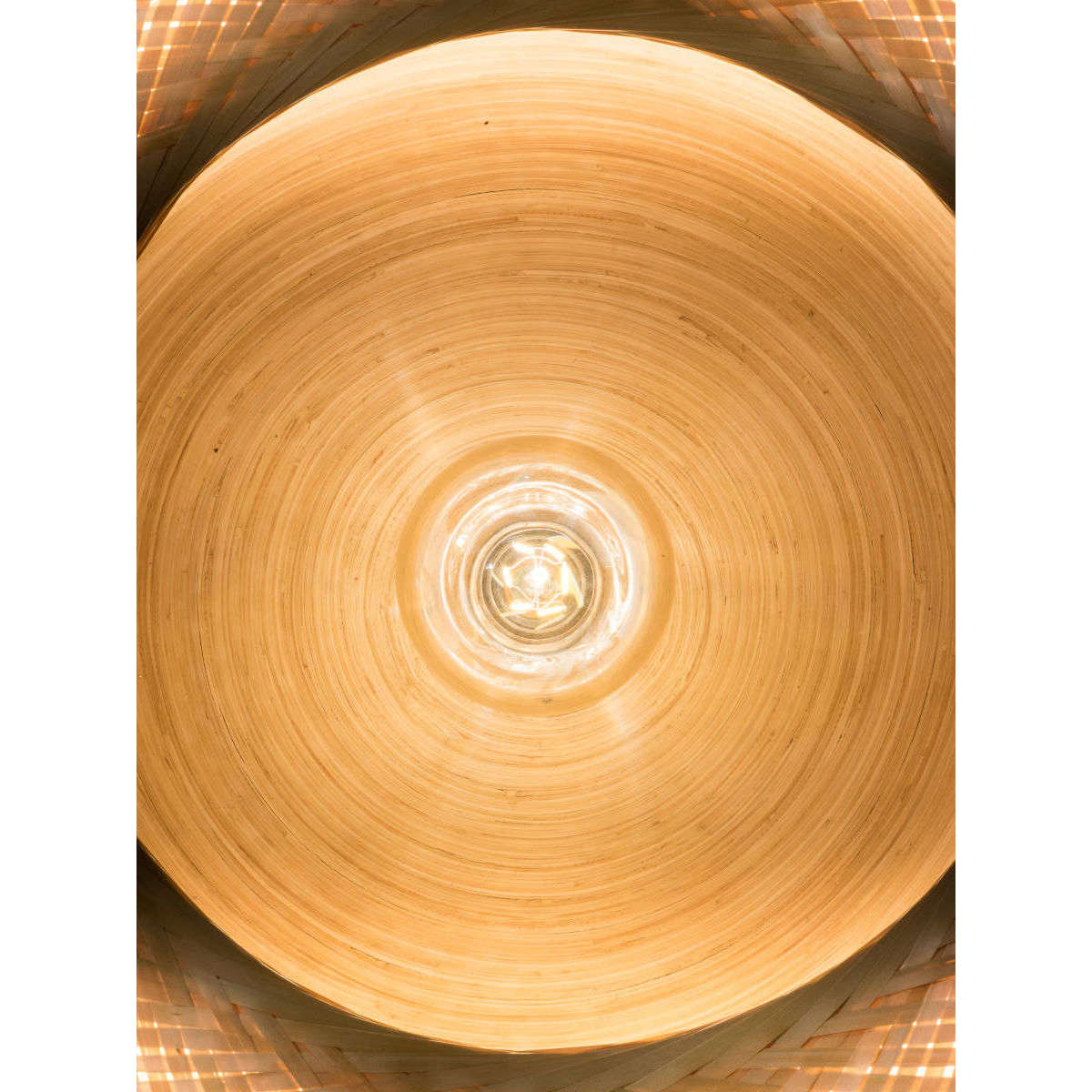 Good&Mojo Hanglamp Mekong bamboe plat dubbel L