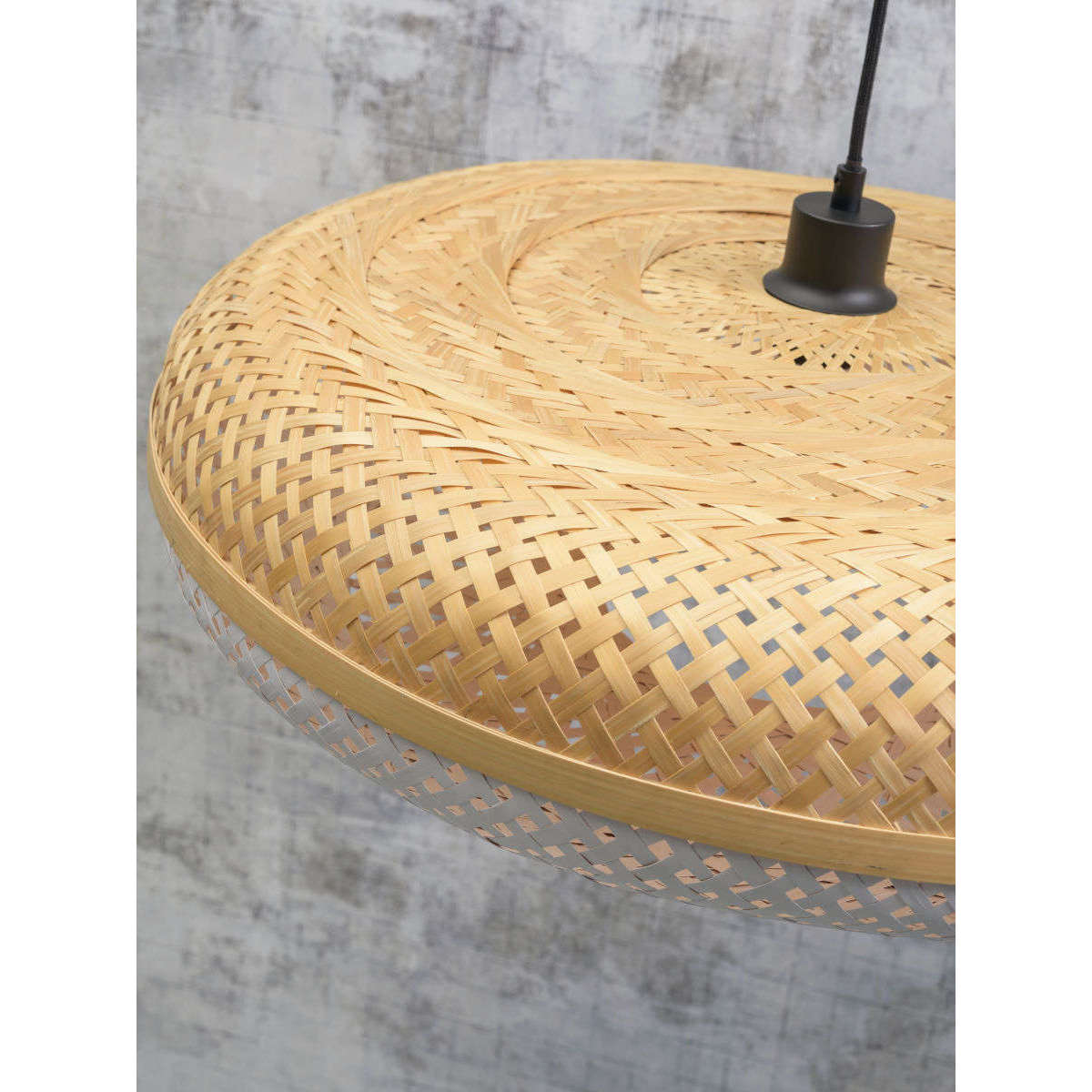 GOOD&MOJO Hanglamp Palawan 60 cm naturel / wit L