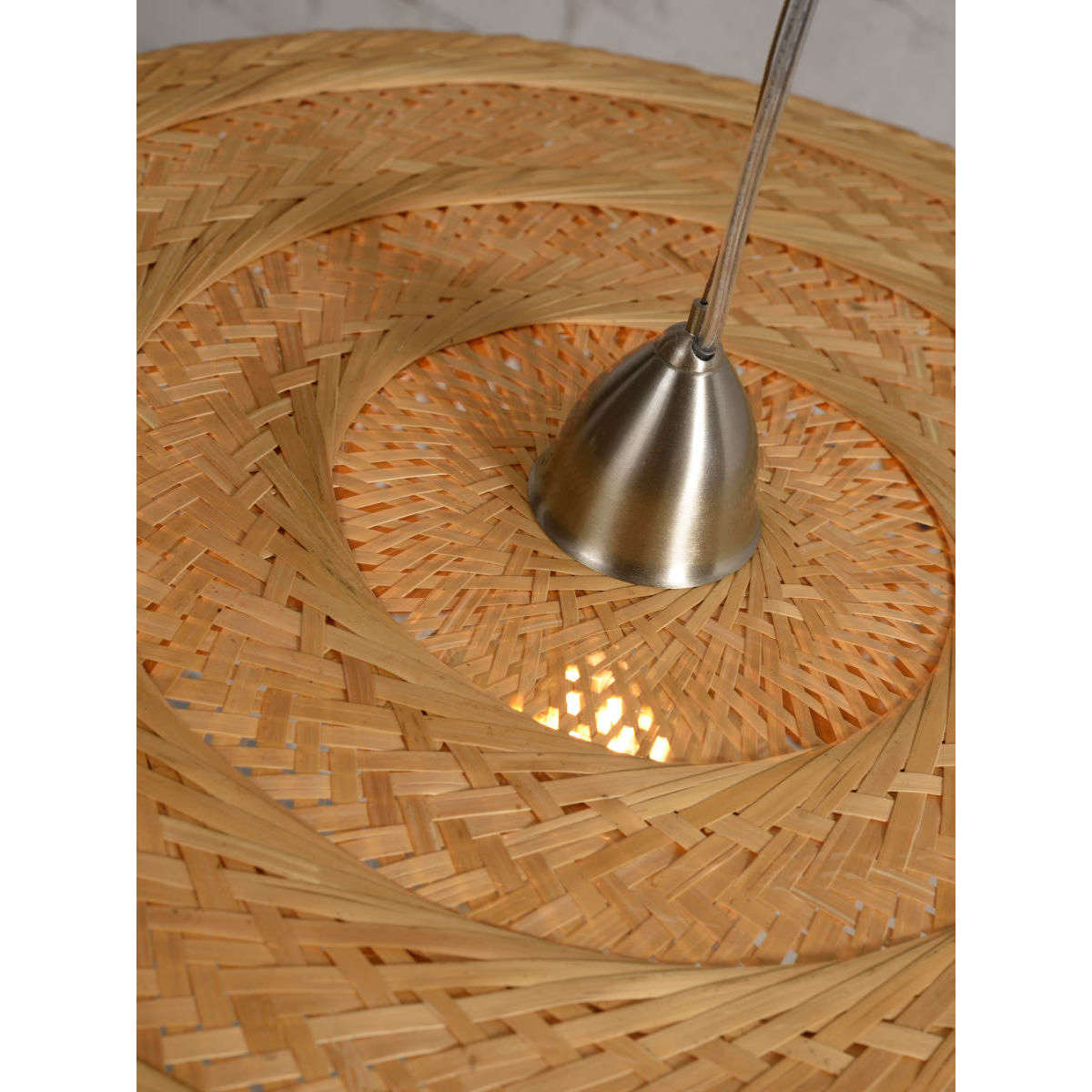 GOOD&MOJO Hanglamp Palawan bamboe dubbel kap naturel