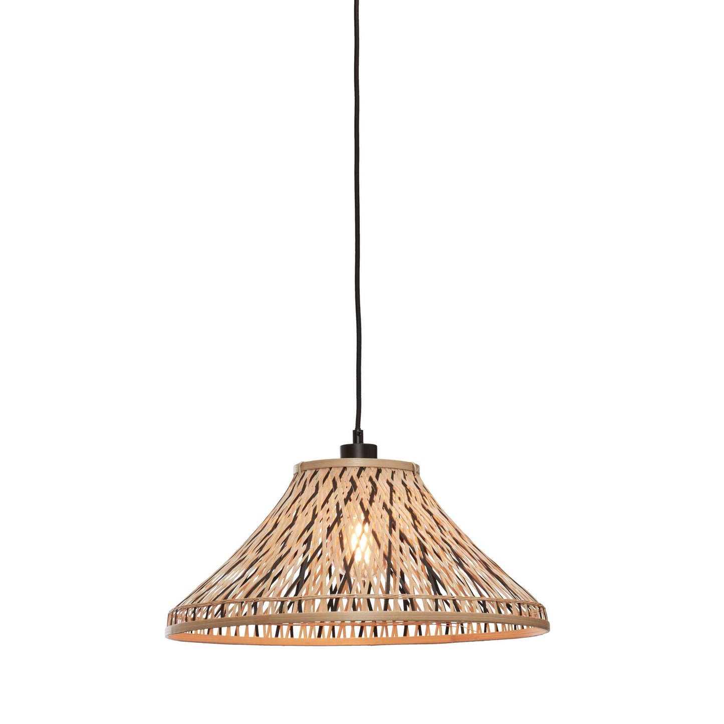 GOOD&MOJO hanglamp tahiti 45 cm zwart/naturel