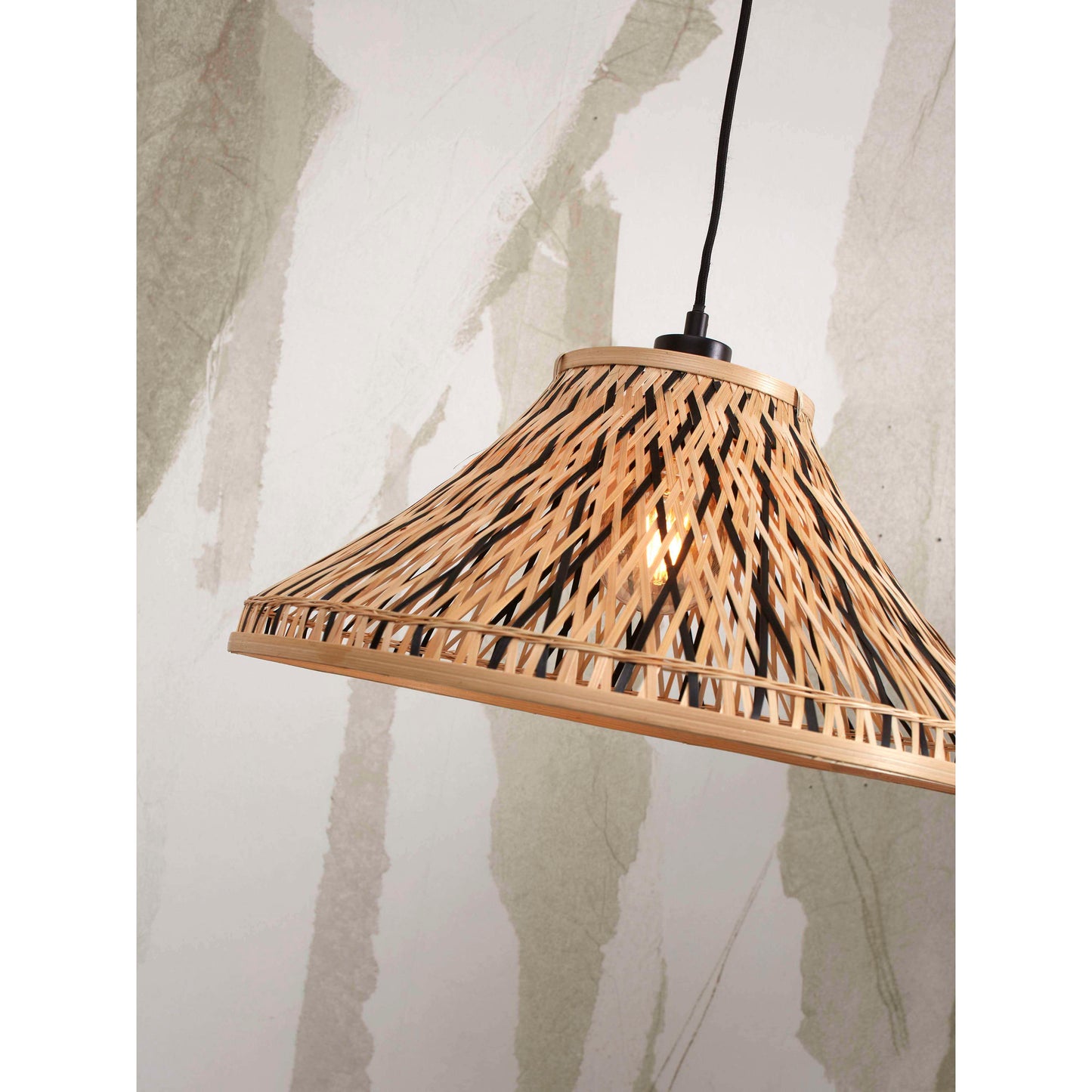 GOOD&MOJO hanglamp tahiti 45 cm zwart/naturel