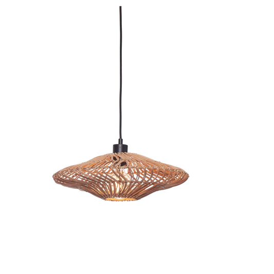 GOOD&MOJO hanglamp zanzibar plat 40 cm S naturel