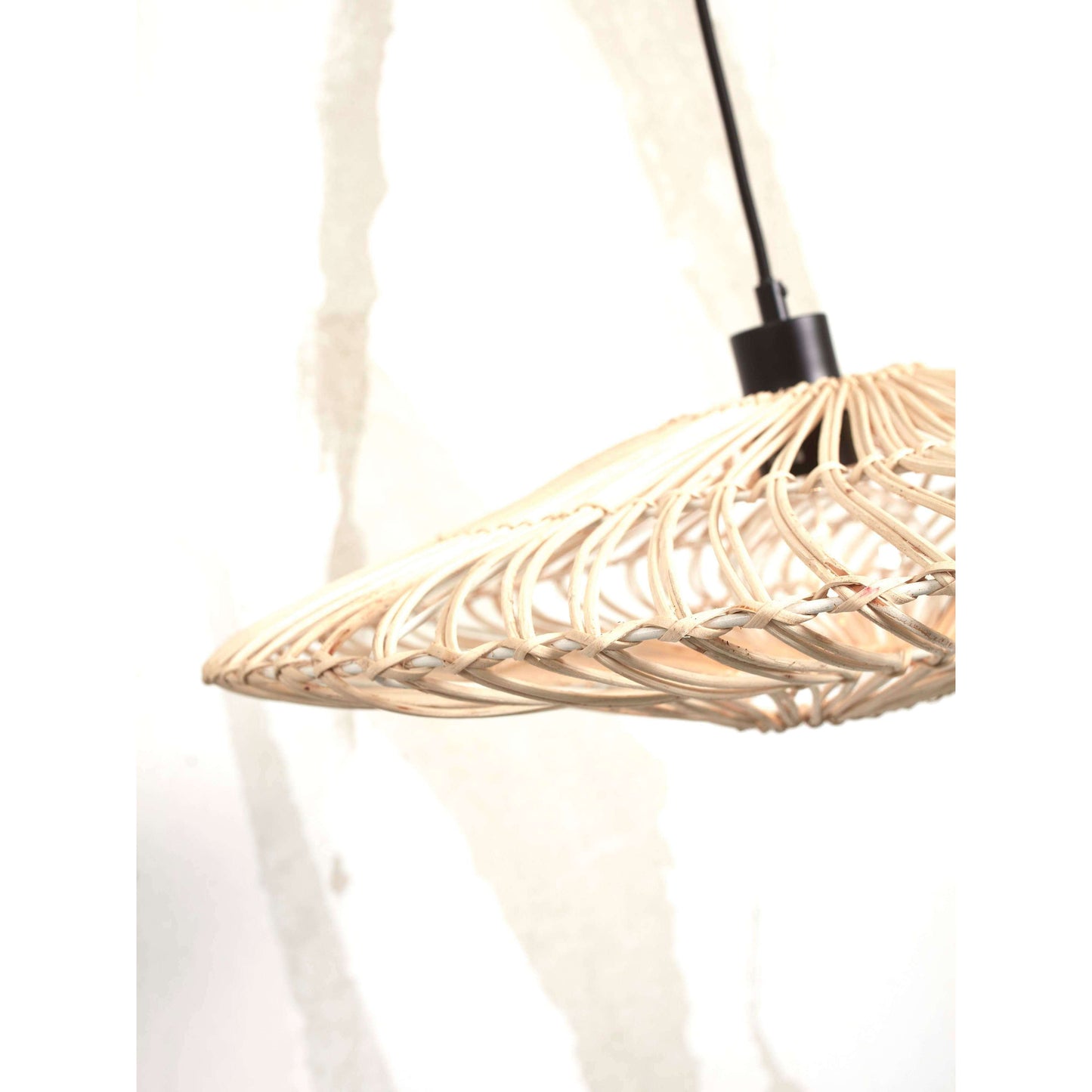 GOOD&MOJO hanglamp zanzibar plat 40 cm S wit