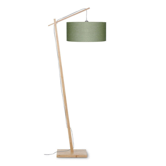 GOOD&MOJO Vloerlamp Andes bamboe 4723 linnen groen forest