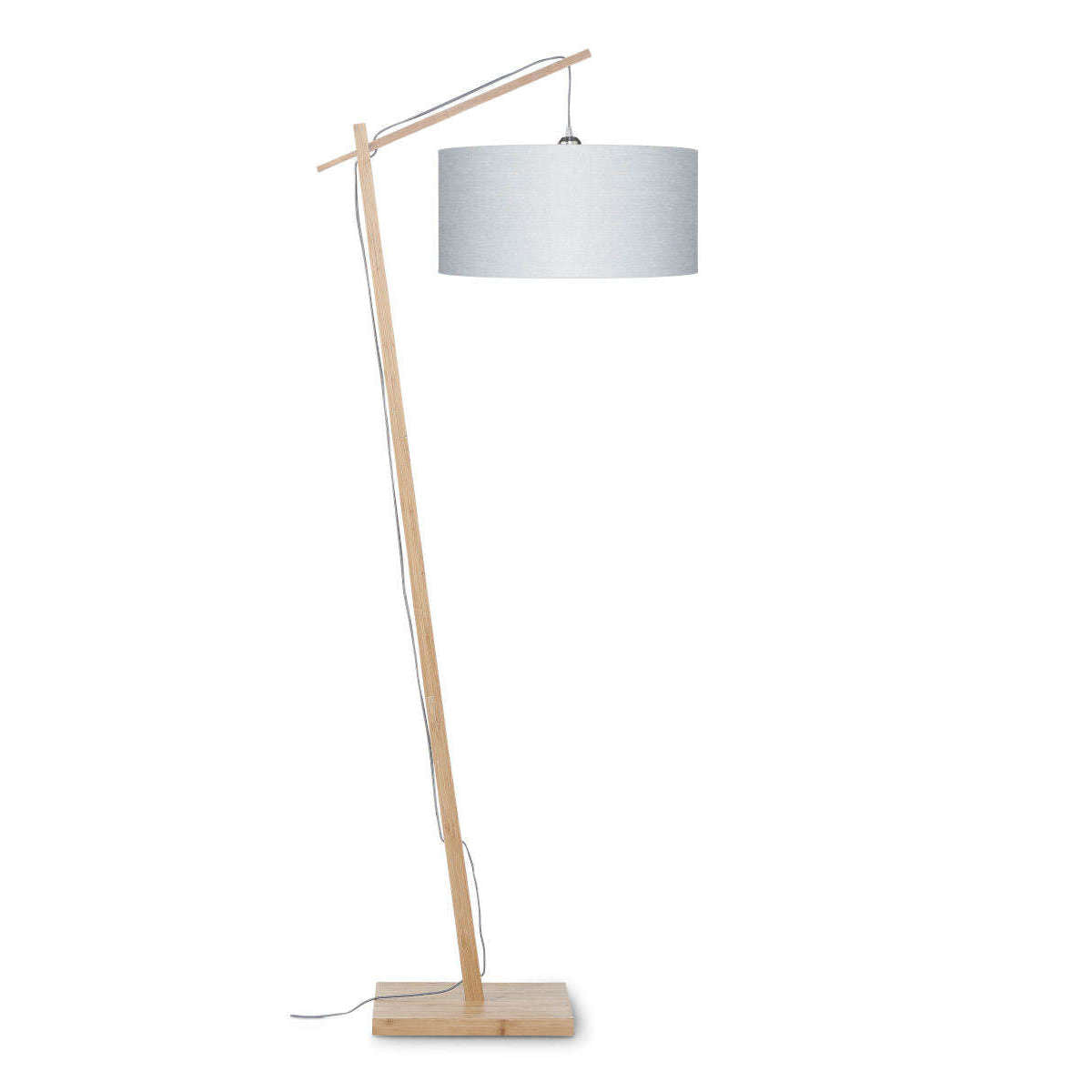 GOOD&MOJO Vloerlamp Andes bamboe 4723 linnen lichtgrijs