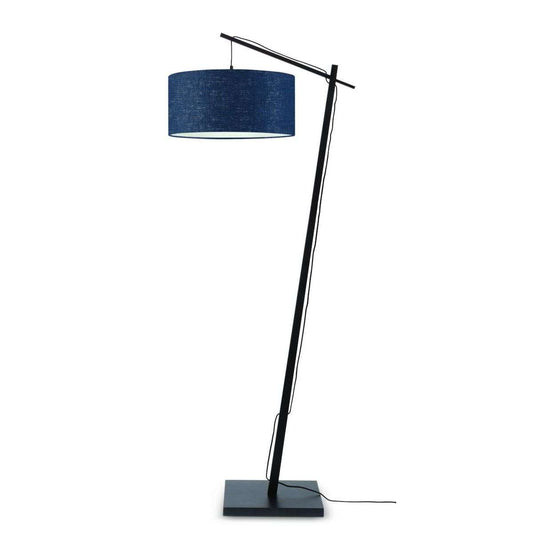 GOOD&MOJO Vloerlamp Andes zwart 4723 blauw denim