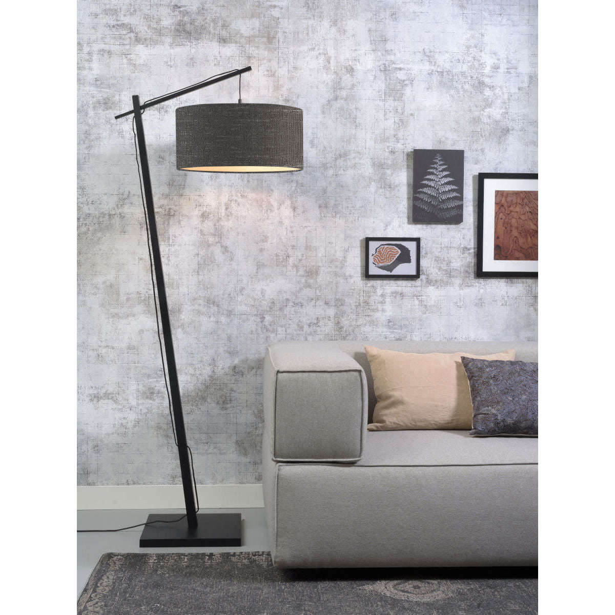 GOOD&MOJO Vloerlamp Andes zwart 4723 donker grijs