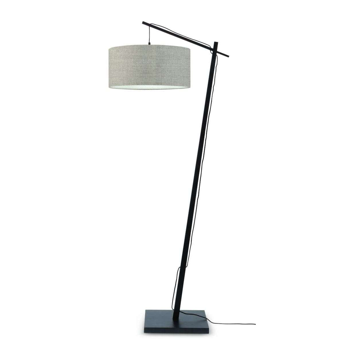 GOOD&MOJO Vloerlamp Andes zwart 4723 donker linnen