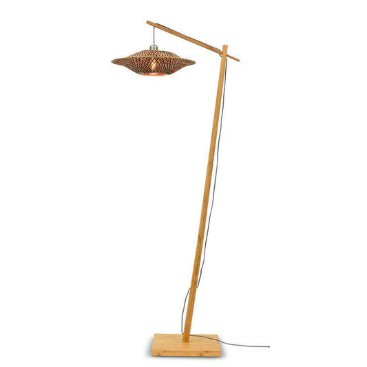 GOOD&MOJO Vloerlamp Bali naturel / kap 4412 S