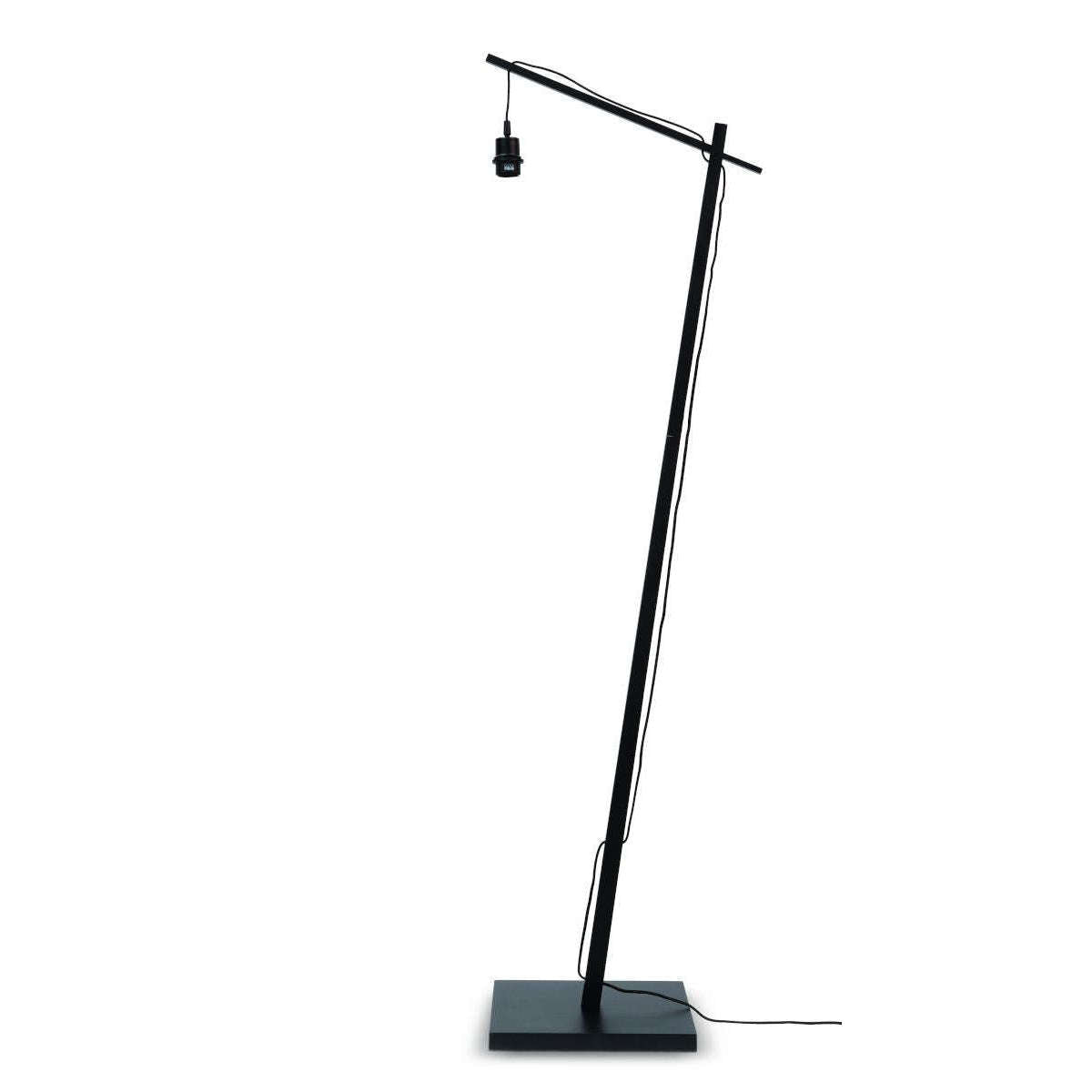 GOOD&MOJO Vloerlamp Bali zwart / kap 4412 S