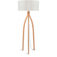 GOOD&MOJO Vloerlamp bamboe Annapurna 6030 linnen licht