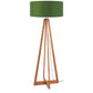 GOOD&MOJO Vloerlamp bamboe Everest 6030 linnen groen forest