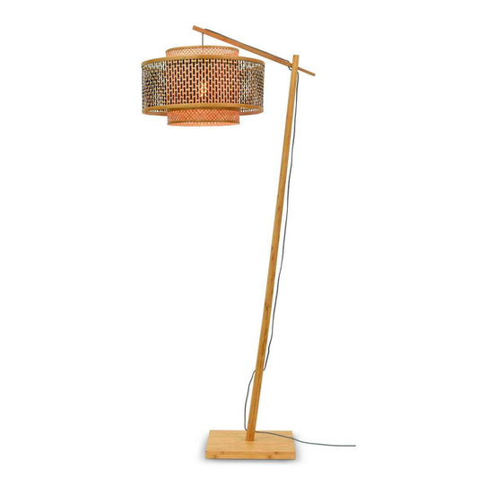 GOOD&MOJO Vloerlamp Bhutan naturel / kap 5030 L