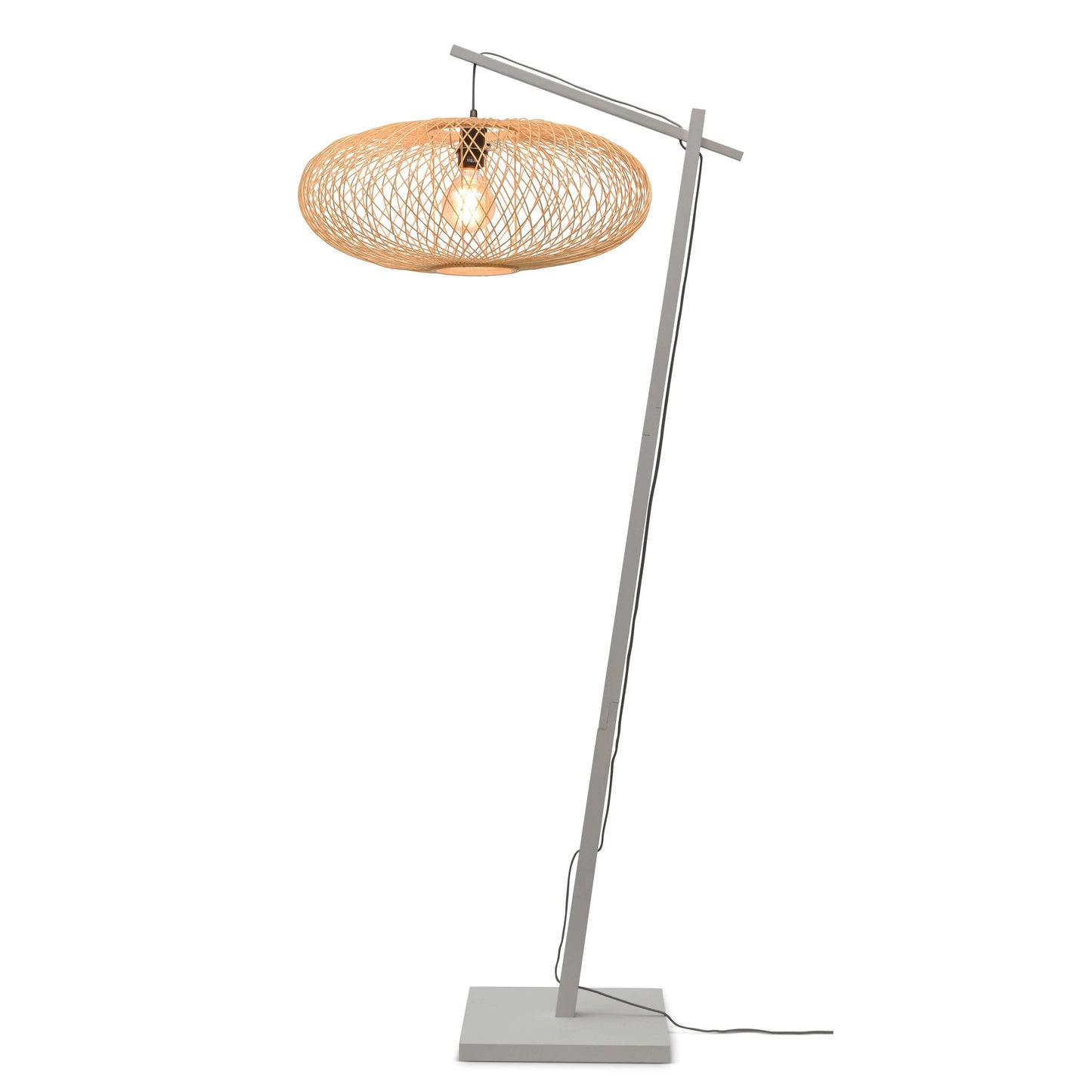 GOOD&MOJO vloerlamp cango 60 cm L wit/naturel