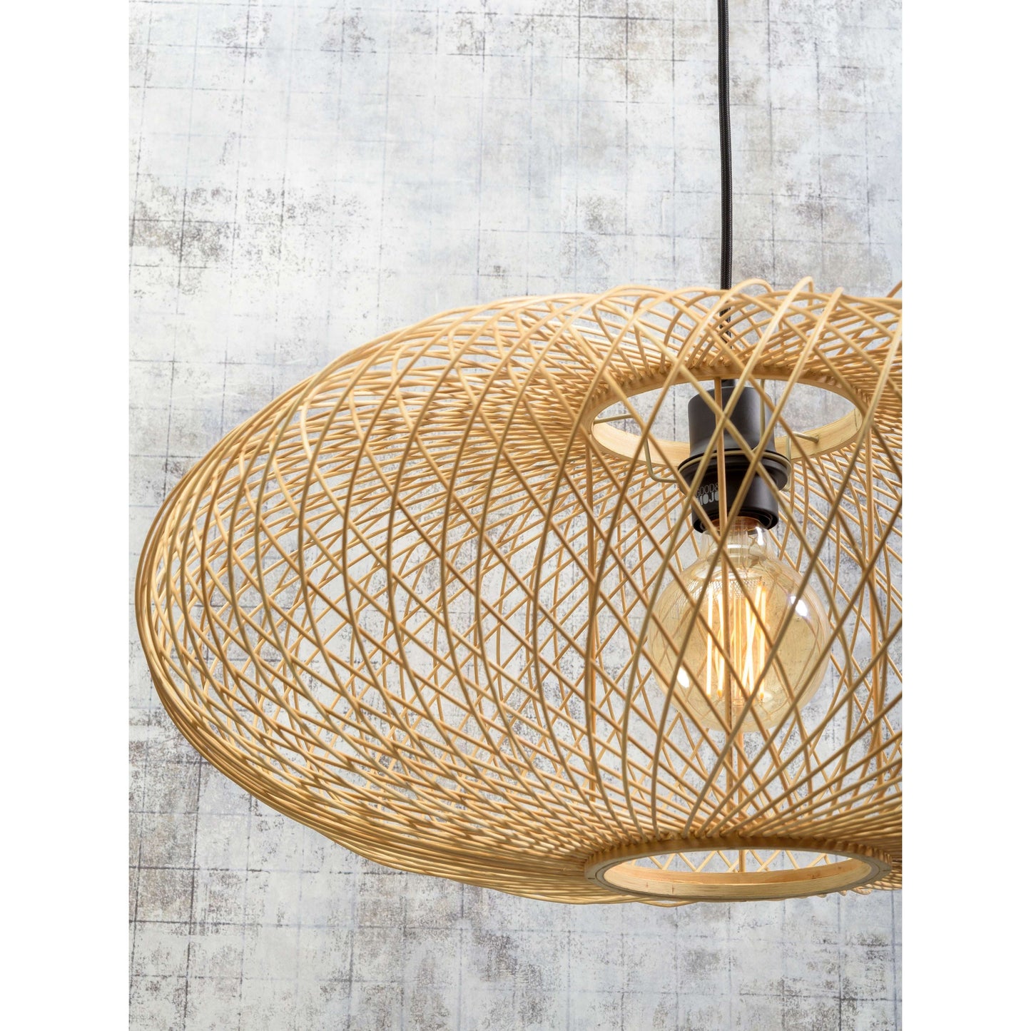 GOOD&MOJO vloerlamp cango 60 cm L wit/naturel