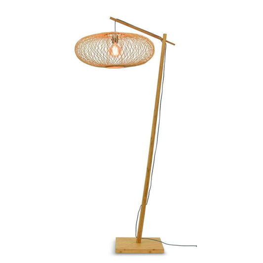 GOOD&MOJO Vloerlamp Cango naturel / kap naturel S