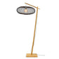 GOOD&MOJO Vloerlamp Cango naturel / kap zwart S