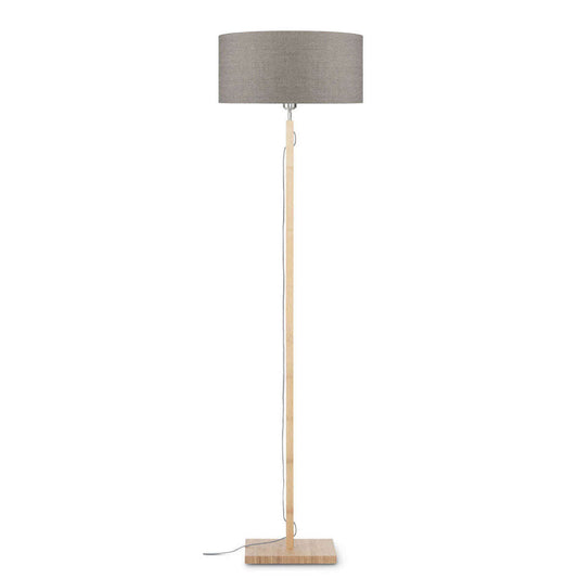 GOOD&MOJO Vloerlamp Fuji bamboe 4723 linnen donker